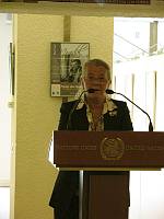 Opening of the Gunnar Myrdal Exhibition by Elisabet Borsiin Bonnier,  Ambassador of Sweden