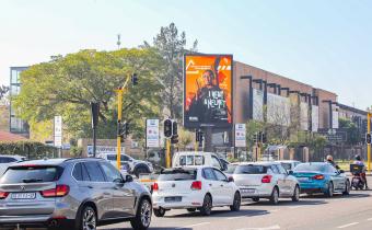 Billboard promoting road safety in South Africa